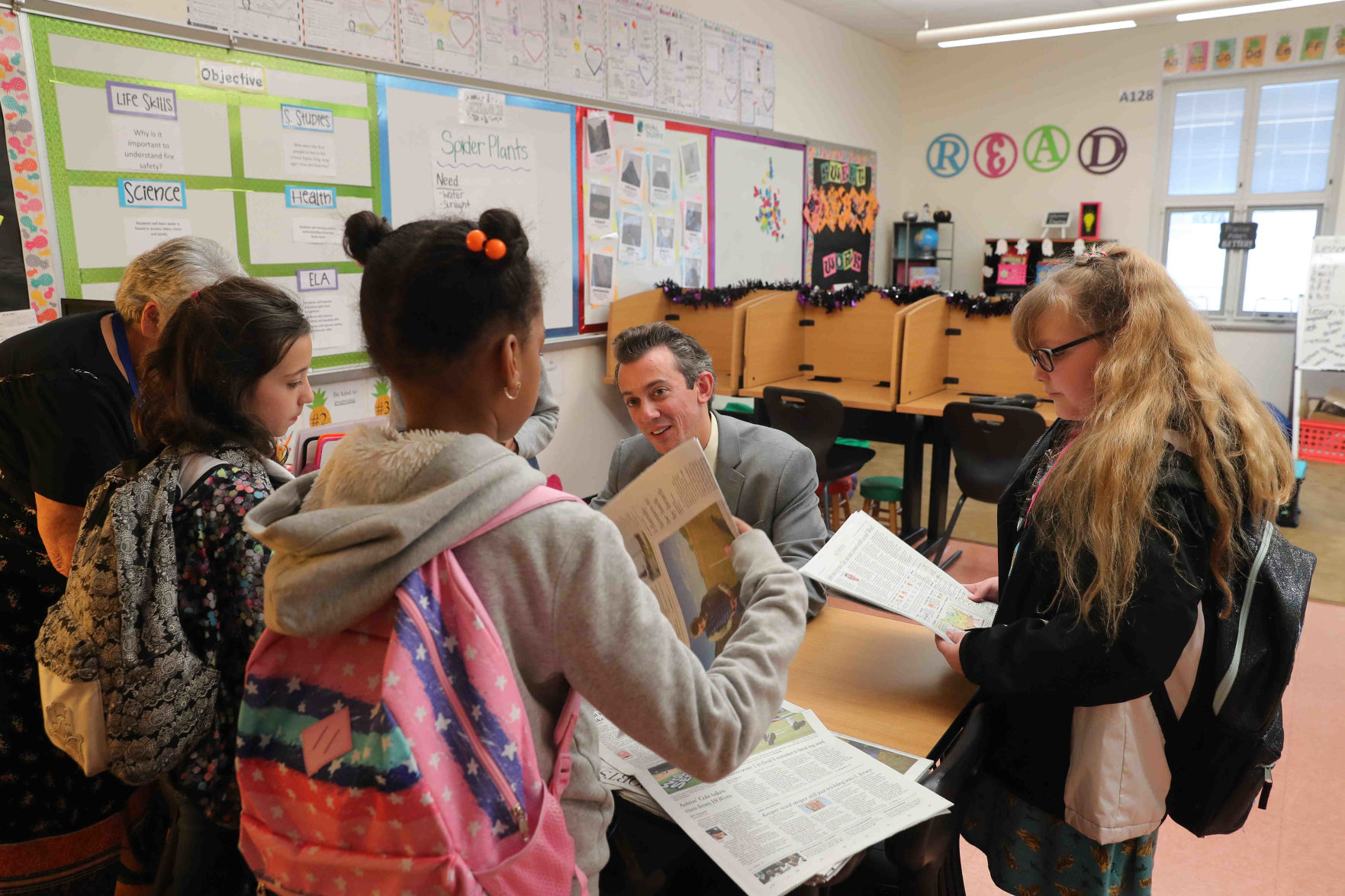 Meteorologist Joe Martucci at EHC Community School
